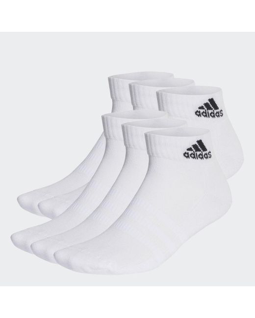 Calcetines tobilleros Cushioned Sportswear de adidas de color Blanco | Lyst