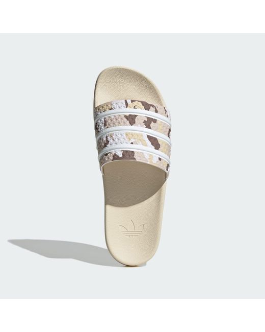 Adidas White Adilette Og Cf Slides