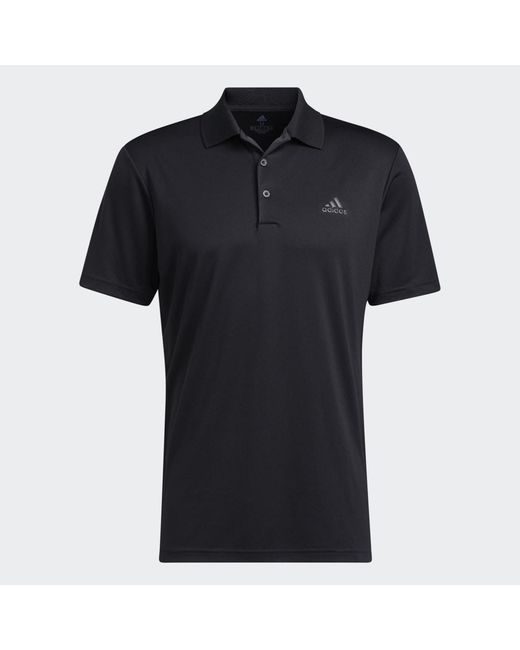 Adidas Black Primegreen Golf Polo Shirt for men
