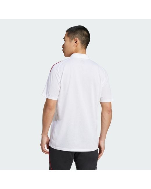 Adidas White Ajax Amsterdam Tiro 25 Competition Polo Shirt for men