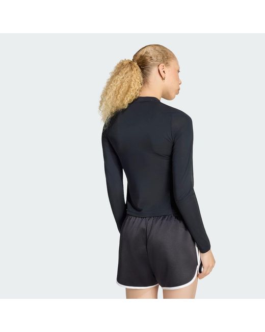 Adidas Blue Originals By Jennie Sheer Long Sleeve Tee