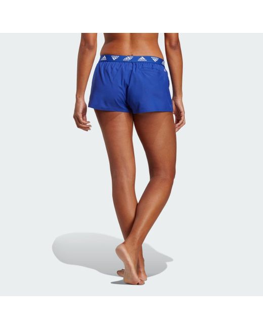 Adidas Blue Branded Beach Shorts