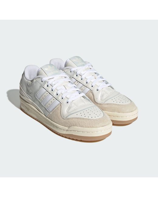 Adidas White Forum 84 Low Adv Shoes