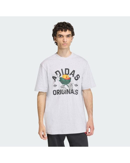 Adidas White Trefoil Series Character T-Shirt for men