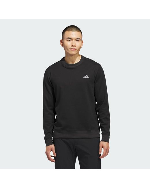 Adidas Black Ultimate365 Climawarm Crewneck Sweatshirt for men