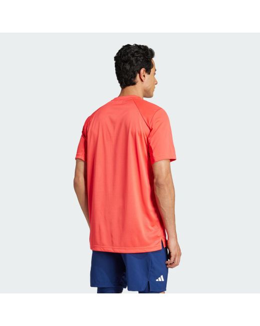 Adidas Red Club Tennis Climacool T-Shirt for men