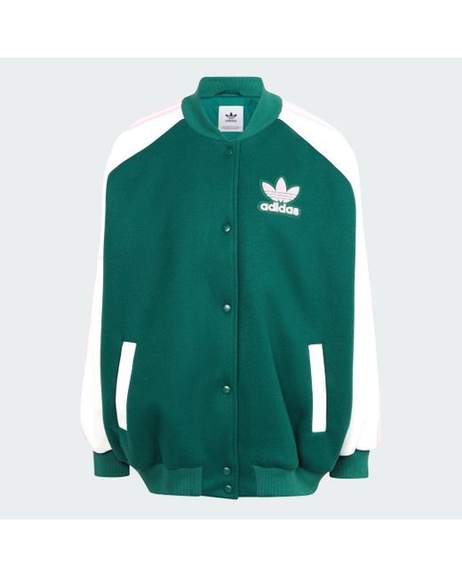 Adidas Green Sst Oversized Vrct Jacket