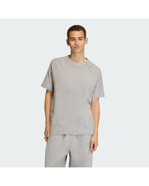Adidas Gray Cutline Regular T-Shirt for men