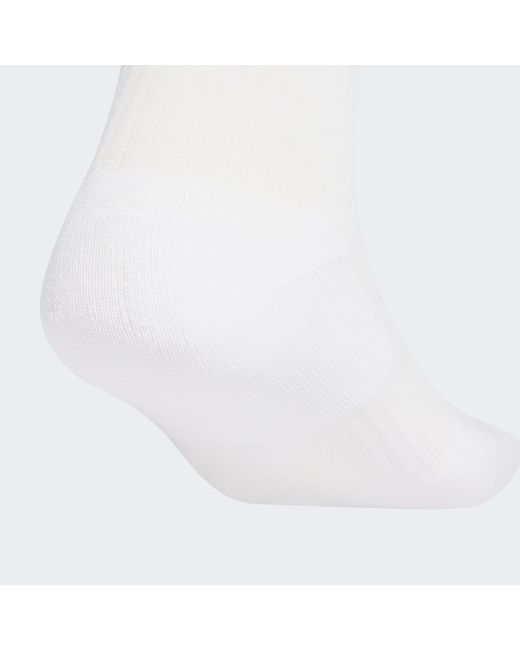 Adidas White Leo Graphic Socks 3 Pair Pack