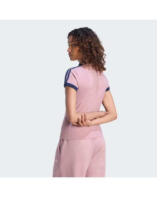 Adidas Pink 3-Stripes Polo