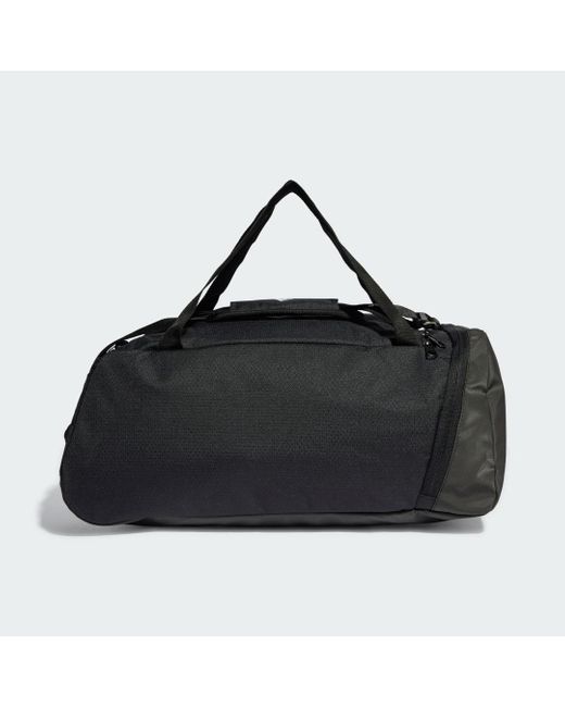 Adidas Black Essentials 3-Stripes Duffel Bag Small