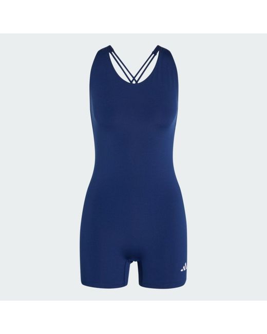 Adidas Originals Blue 3-Stripes Studio Onesie