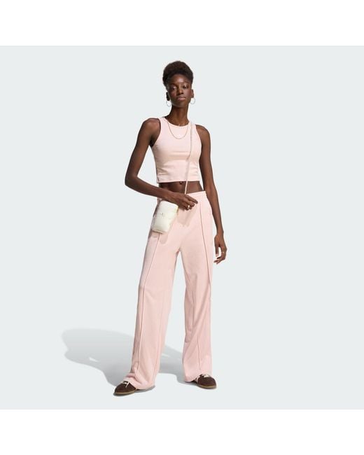 Adidas Pink Firebird Lace Joggers