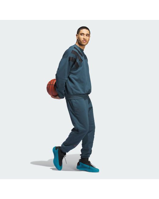 Adidas Blue Ae Ls Tracksuit Bottoms for men