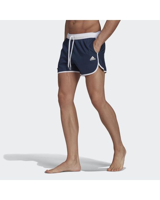 adidas Split Badeshorts in Blau für Herren | Lyst DE