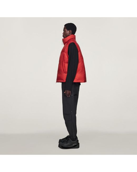 Adidas Red Y-3 Gore-Tex Cuffed Cargo Tracksuit Bottoms for men