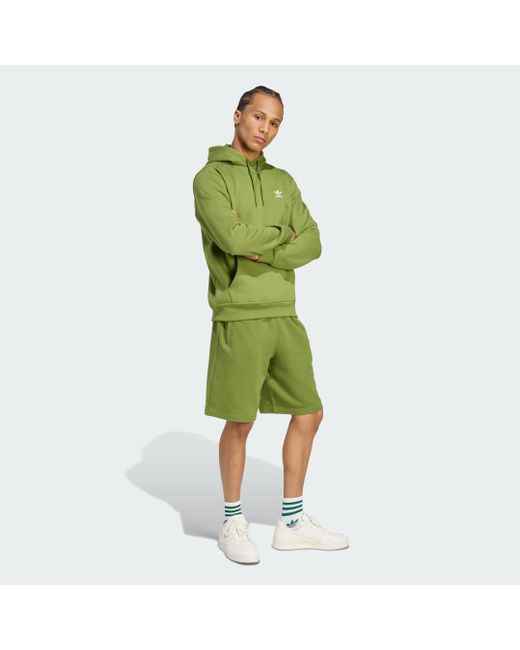 Sudadera Con Capucha Trefoil Essentials Adidas de hombre de color Green