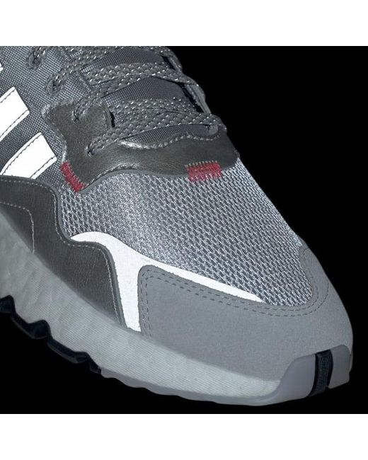 Adidas Synthetic Nite Jogger Shoes In Silver Metallic Lyst