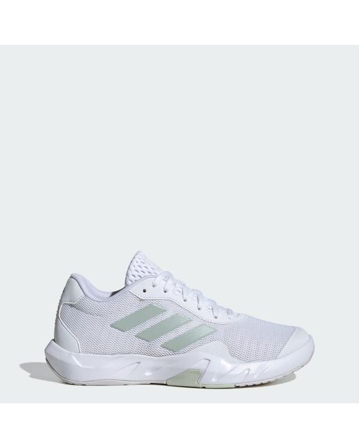 Adidas White Amplimove Training Shoes