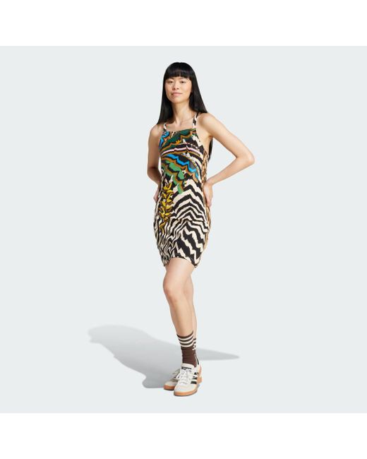 Adidas Originals Multicolor X Farm Rio 3-Stripes Mini Dress