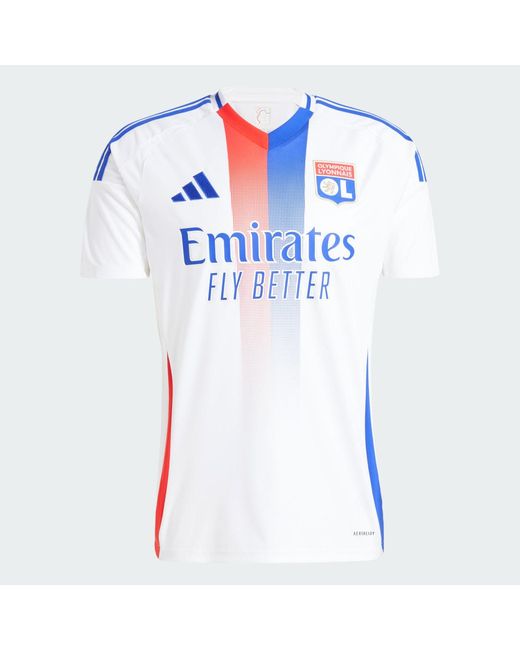 Adidas Blue Olympique Lyonnais 24/25 Home Jersey for men