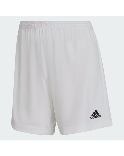 Adidas White Entrada 22 Shorts
