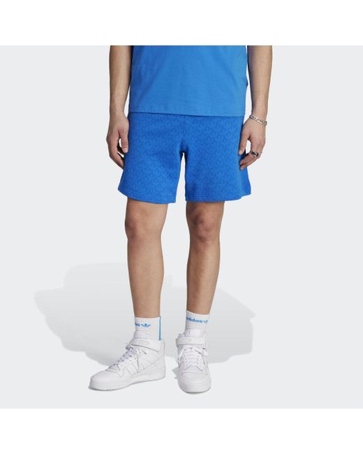 Short Graphics Monogram di Adidas in Blue da Uomo