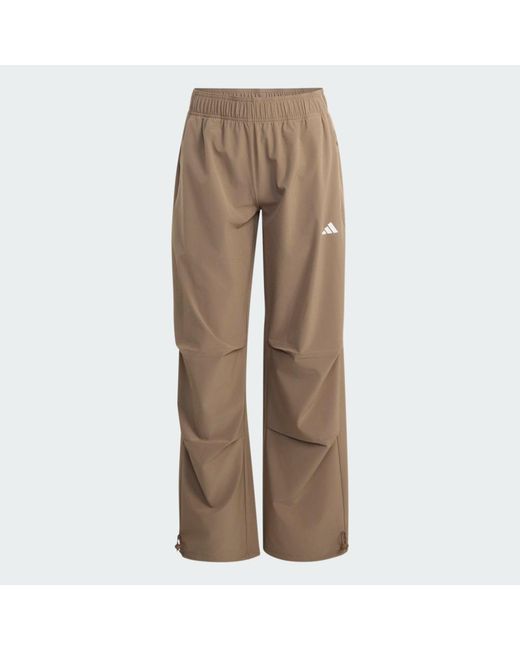 Adidas Brown Workout Essentials Gewebte Trainingshose