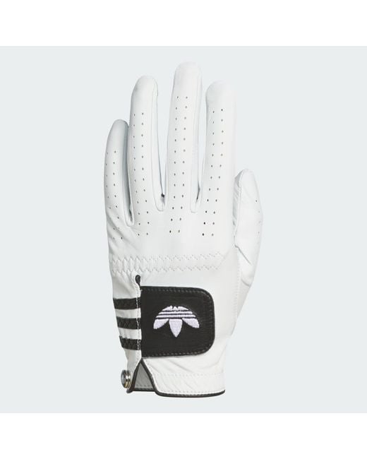 Adidas White Originals Golf Leather Glove