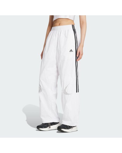 Pantaloni Da Allenamento Teamgeist Adicolor Oversized di Adidas in White