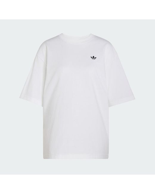 Adidas White Essentials Boyfriend T-Shirt