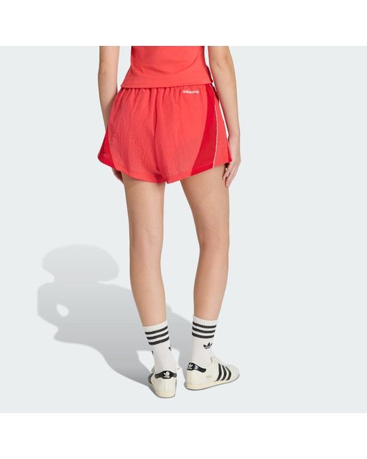 Adidas Red Santiago Woven Shorts