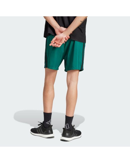 Adidas Green Essentials 3-Stripes Chelsea Shorts for men