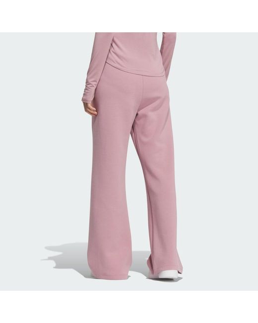 Adidas Pink Flared Leg Knit Pant