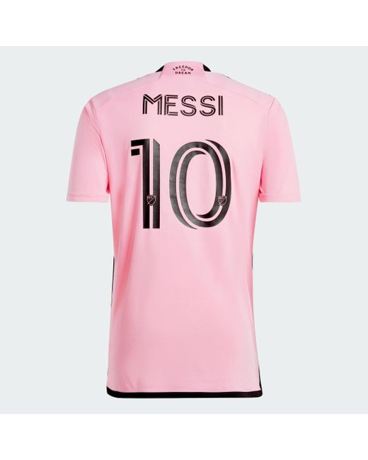 Adidas Pink Inter Miami Cf 24/25 Messi Home Jersey for men