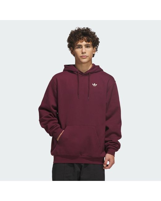 Adidas Purple Skateboarding Logo Hoodie