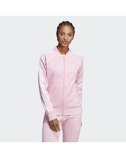adidas Adicolor Classics SST Originals Jacke in Pink | Lyst DE
