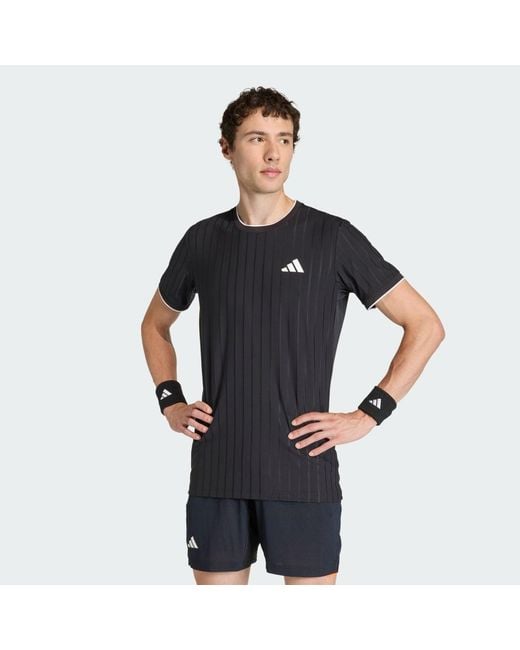 Adidas Black Tennis Climacool Freelift T-Shirt Pro for men