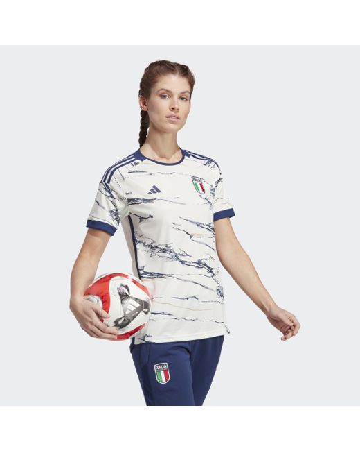 Adidas Blue Italy Women's Team 23 Away Jersey