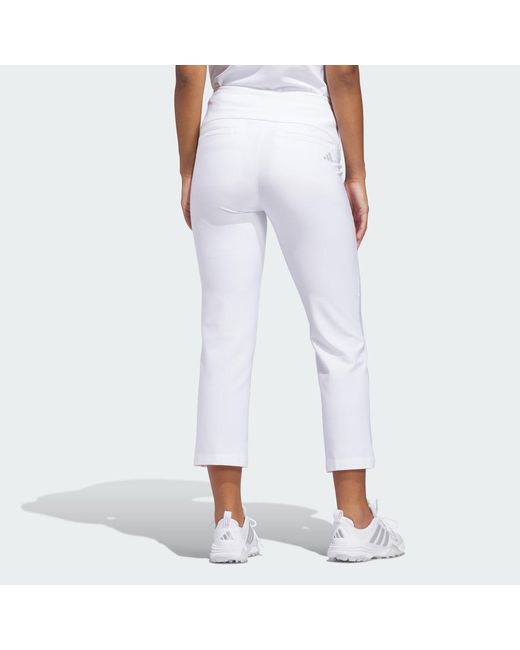 Adidas White Ultimate365+ Ankle Pants
