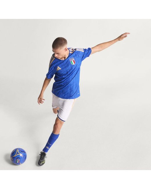 Adidas Blue Italy 26 Home Authentic Jersey for men