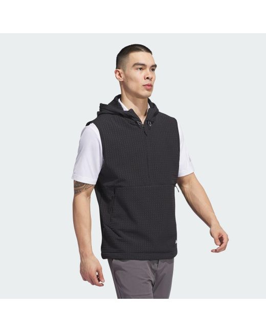 Adidas Ultimate365 Tour Wind.Rdy Half-Zip Weste in Black für Herren