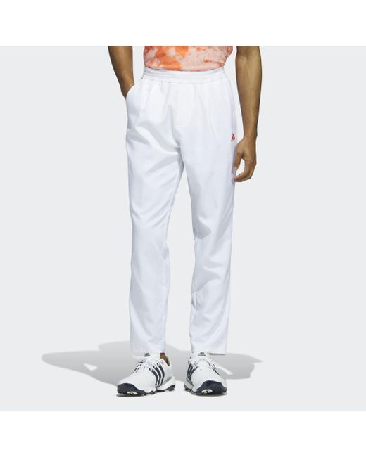 Adidas White Made To Be Remade Pintuck Golf Pants for men