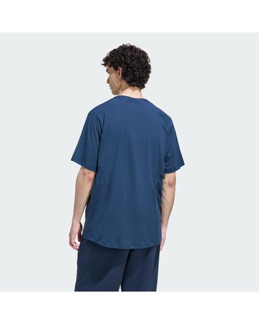 Adidas Blue Cutline Regular T-Shirt for men