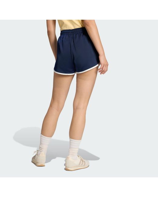 Adidas Blue 3 Stripes Sprinter Shorts