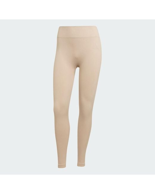 Adidas Natural Workout Essentials Full-Length Knit Leggings