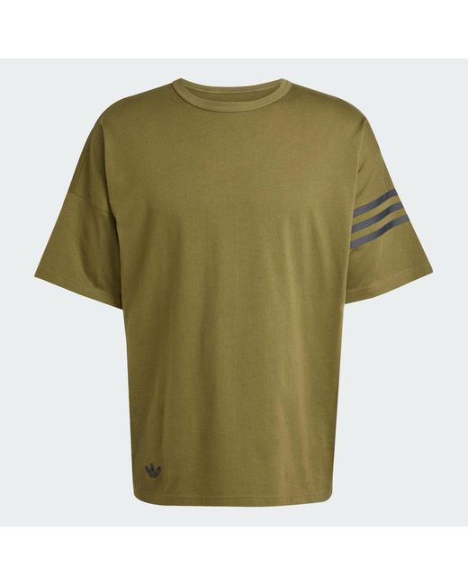 Adidas Originals Green Neuclassics Tee for men