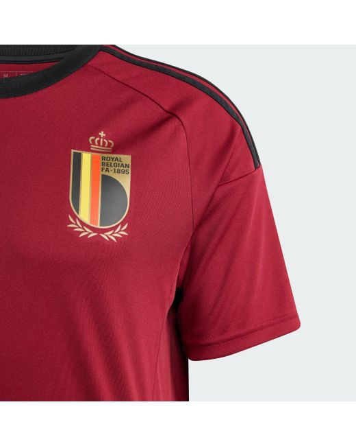 Adidas Red Belgium 24 Home Fan Jersey for men