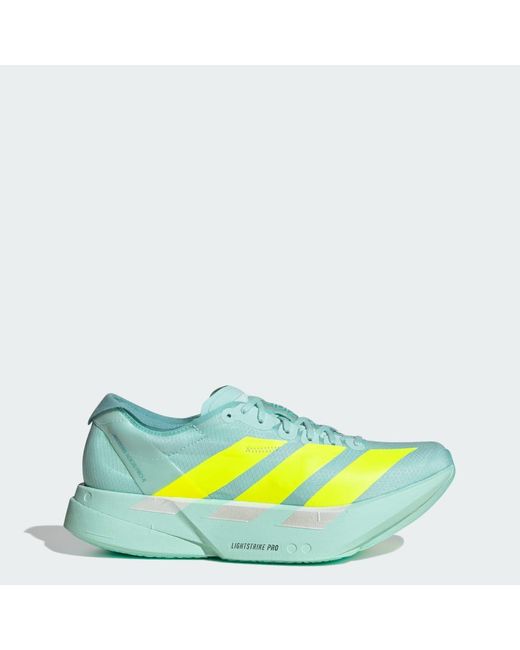 Adidas Yellow Adizero Adios Pro 4 Shoes