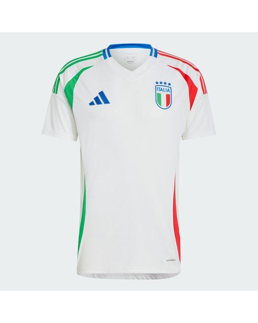 Adidas White Italy 24 Away Jersey for men